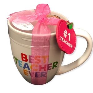 Best Teacher Ever 🌸 Gift Set include Mug & Keychain
